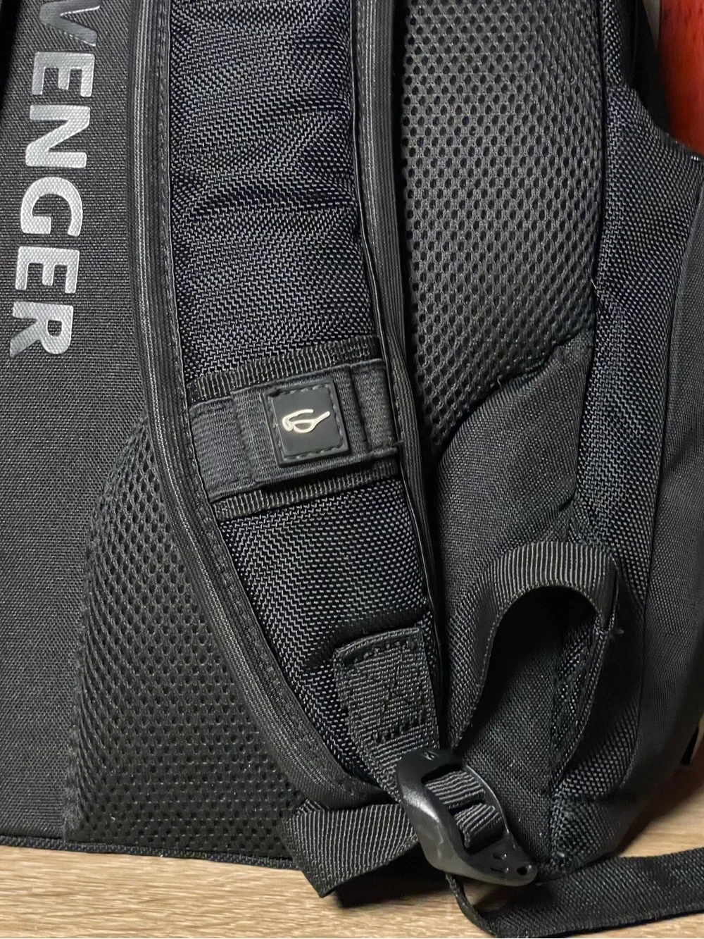 Swiss Gear x Wegner Large Black Laptop Backpack with “Novocure” Logo